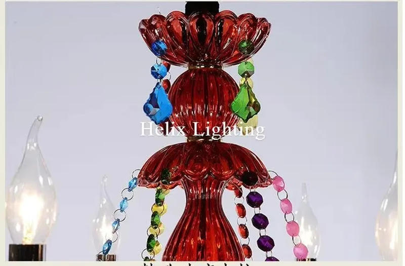 Description Picture 5 of itemModern Decora D60cm H55cm Colorful Crystal Chandelier Lamp Crystal Modern Lighting AC Guaranteed 100% Crystal Pendant Lamp