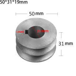 Practical V-Belt Pulley Double-groove Double Slot Pulley Power Tool Accessory V-Belt Pulley A Type For A Type V-belt