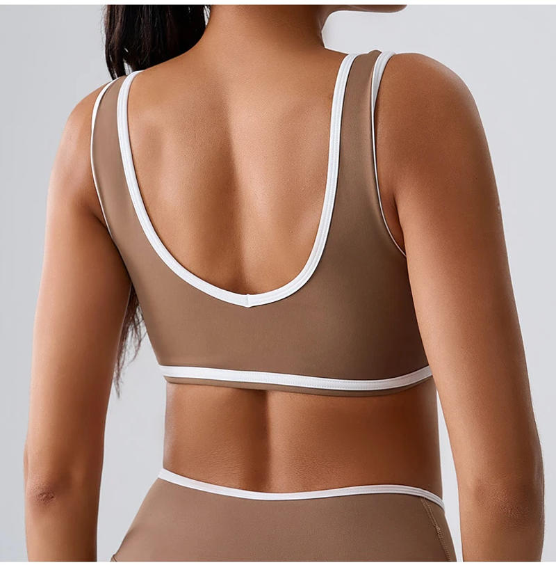 Description Picture 5 of itemWomen Sport Bras Splicing Fitness Tank Breathable Women Underwear Yoga Tops Bra Crop Top Gym Wear Women Push Up Workout Clothes
