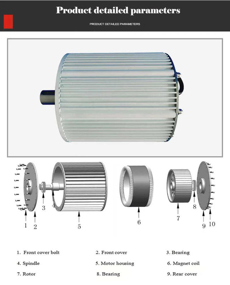 Description Picture 6 of item20000W 30000W Low RPM Big Wind Turbine Generator 110V 220V 230V 380V Free Energy Generator Alternative Energy Permanent Magnet