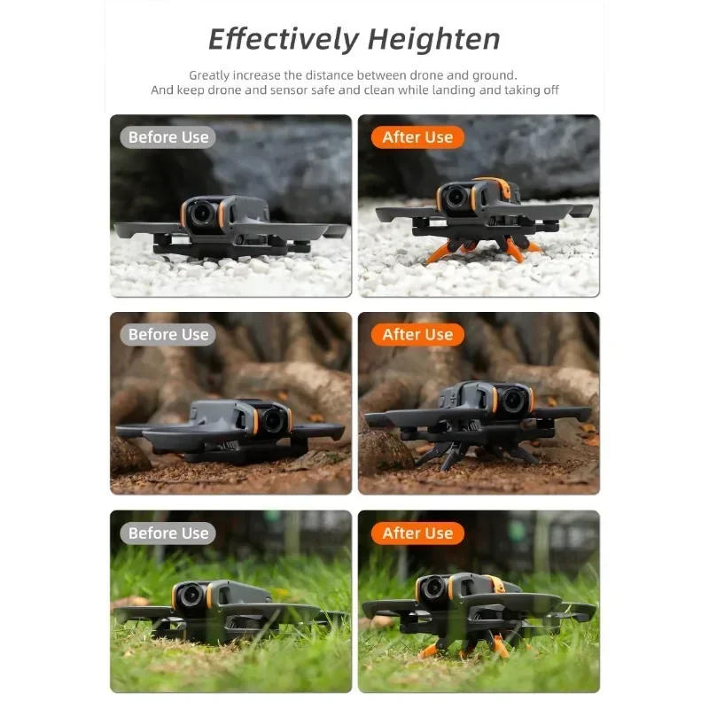 Description Picture 3 of itemHeighten Landing Gear For DJI Avata 2 Anti-collision Protection Spider Feet Support Leg Bracket For DJI Avata 2 Drone Accessory