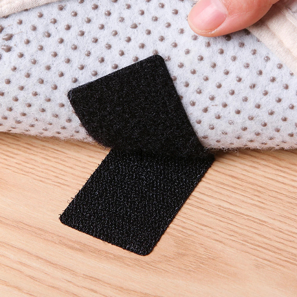 Description Picture 4 of item5/20Pairs Sofa Cushion Fixing Sticker Self-Adhesive Fastener Hook Loop Strips Sofa Mat Bed Sheet Carpet Anti Slip Mat Nylon Tape