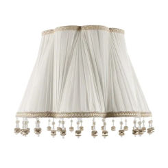 silk cloth lampshade new personalized fashion hanging beads cross plum blossom fold lampshade table lamp floor лампа  abajur 조명
