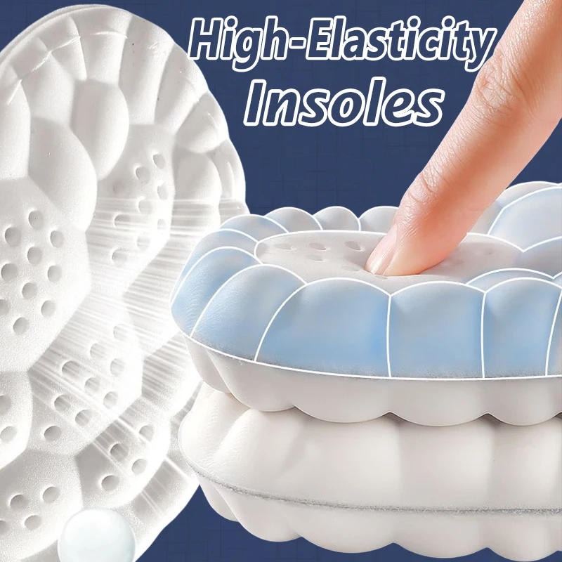 Description Picture 5 of item4D Shock Memory Foam Insoles Men Women Arch Support Massage Run Foot Insoles Soft Breathable Orthopedic High-elasticity Shoe Pad