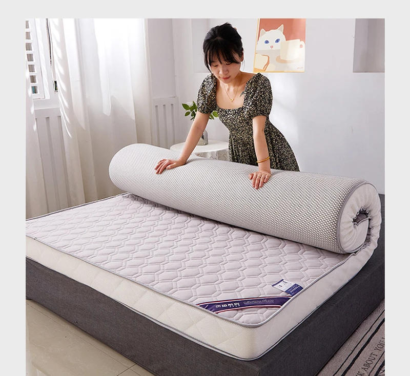 Description Picture 3 of itemSponge Latex Mattress Cushion Topper Bedroom Furniture Accessories Bed Mattress Cover Portable Household Tatami Latex Mat