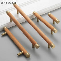 1Pc Home Decor Cabinet Door Drawer Knobs Light Luxury Solid Wood Copper Handle Chinese Wardrobe Door Handles Furniture Hardware