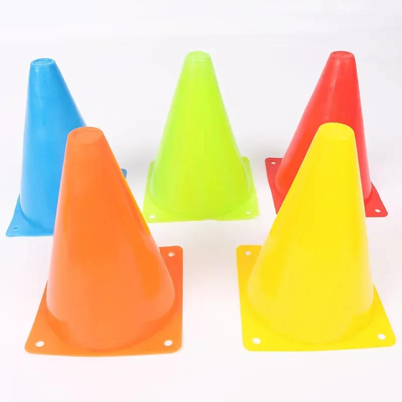 Description Picture 3 of item18CM Football Training Sign Bucket Pressure Resistant Cones Marker Discs Outdoor Basketball Training Sports Accessories 5 Colors