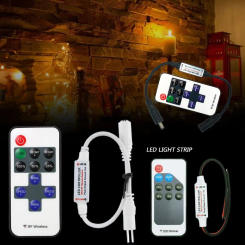 RGB Wireless Smart Female Plug to 4Pin Connector DC 5-24 Mini RGB Controller Adaptor LED Light Strip