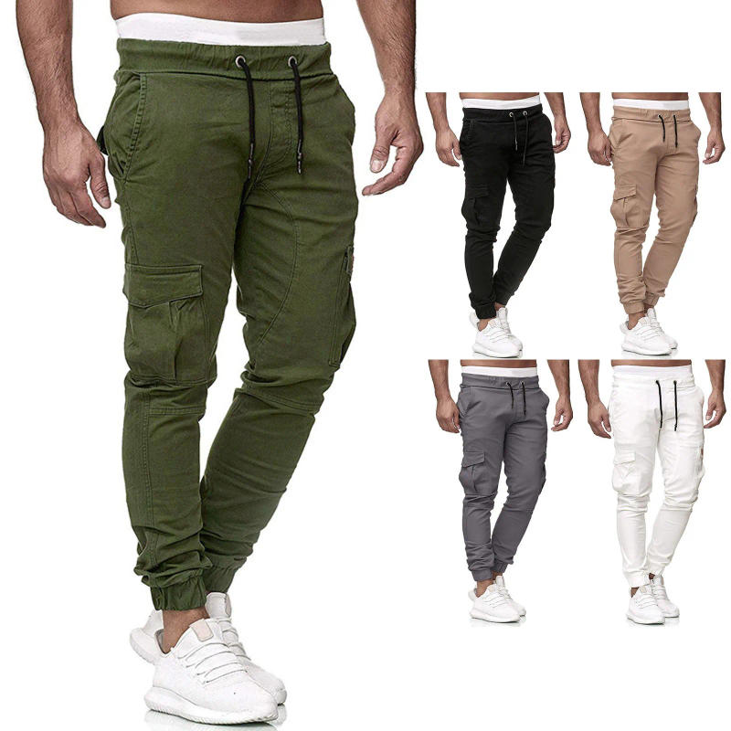 Description Picture 2 of itemMen'S Sports Casual Jogging Cargo 2024 Trousers Lightweight Hiking Fitness Summer Pants Outdoor Multi Pocket Fashion Pantalones