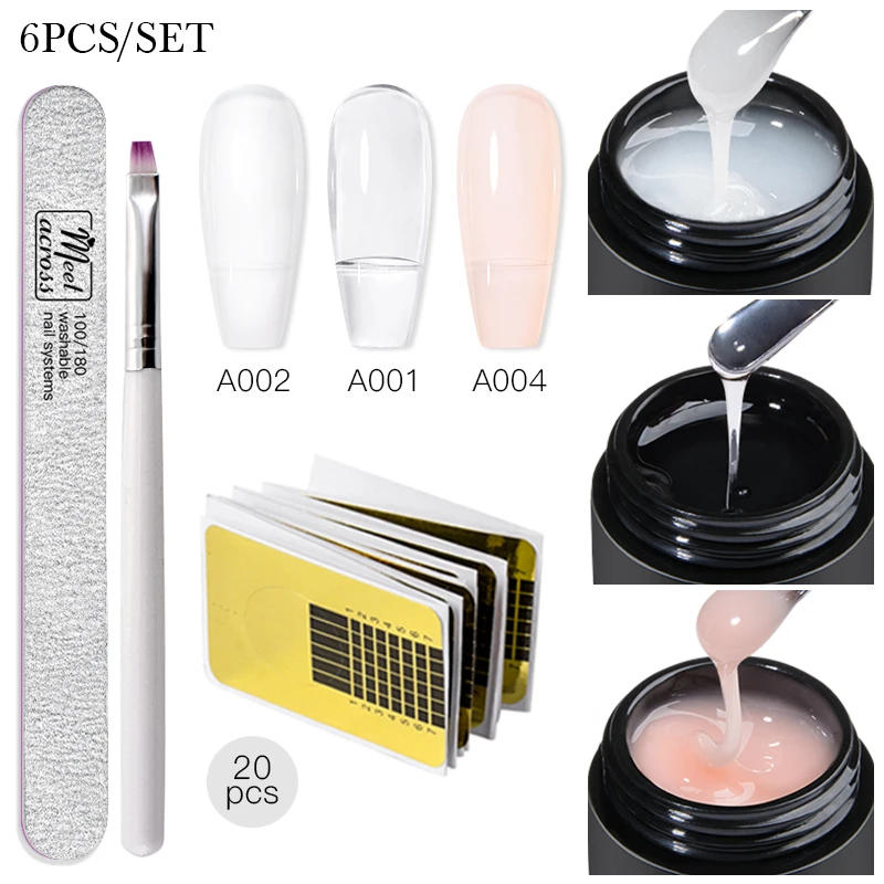 Description Picture 2 of itemBaby Boomer Extension Nail Gel Set UV Builder Ombre Nails Camouflage Quick Extension Gel Extended Nails Art Gel Kits Manicure