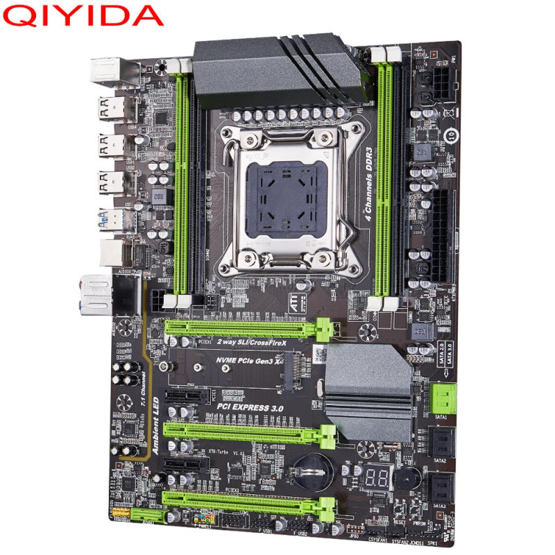Description Picture 3 of itemQIYIDA X79 Turbo Motherboard LGA2011 ATX USB3.0 SATA3 PCI-E NVME M.2 SSD Support REG ECC Memory And Xeon E5 Processor