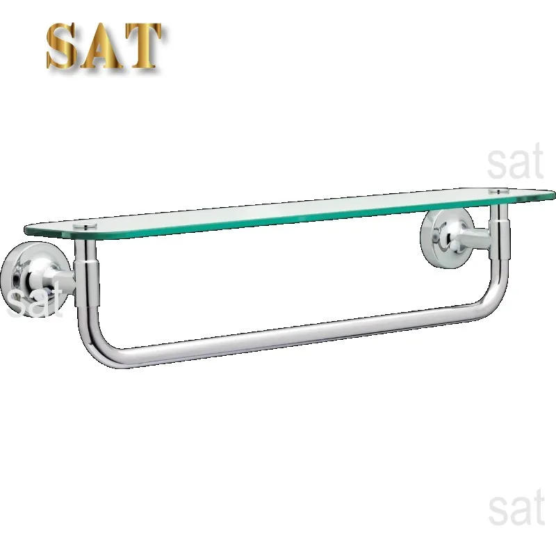 Description Picture 2 of itemBetter Homes & Gardens Chandler 18" Towel Bar With Glass Shelf, Chrome