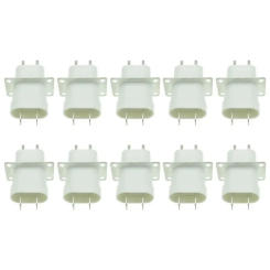 Set of 10 Microwave Oven Magnetron Plug Microwave Oven Connector 4 Filament Pin Sockets Converter Microwave Oven Sockets
