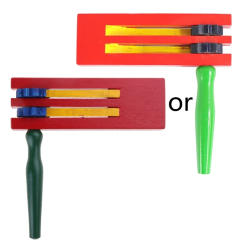 Mexicans Matraca Kids Percussion Ratchet Noise Makers Soundboard Educational for Kids Castanets