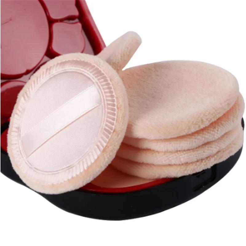 Description Picture 5 of item6pcs Round Facial Powder Foundation Puff ,Portable Soft Cosmetic Puff For Makeup Application, Beauty Tool Essential Make Up