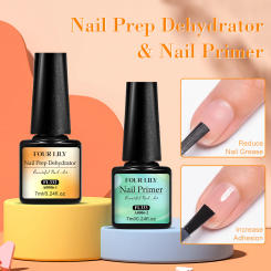 7ml Nail-Primer & Prep Dehydrator Gel Nail Polish 28 Days+ Long-Lasting No Need UV LED Lamp Nail Gel Base Top Coat Varnishes