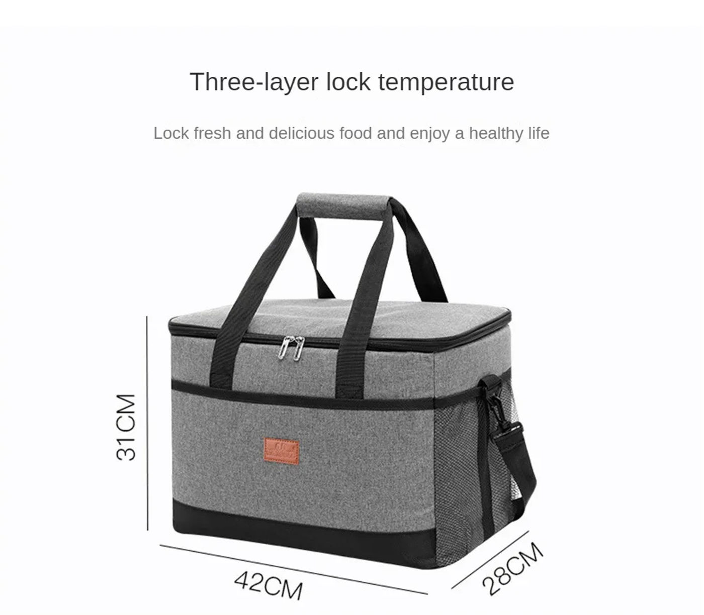 Description Picture 5 of item35L Large Capacity Collapsible Cooler Bag Insulated Picnic Lunch Bag Box Cooling Bag for Outdoor Travel Camping BBQ Family Party