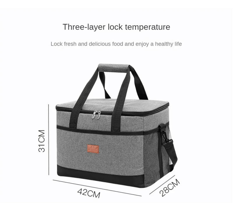Description Picture 5 of item35L Large Capacity Collapsible Cooler Bag Insulated Picnic Lunch Bag Box Cooling Bag for Outdoor Travel Camping BBQ Family Party