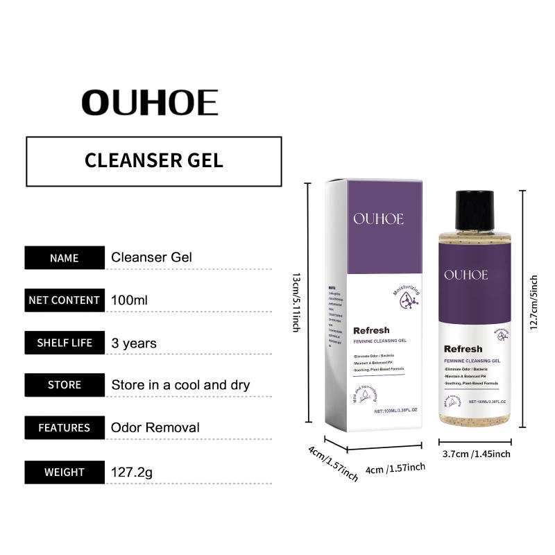 Description Picture 6 of itemFeminine Wash Gel PH Balanced Long Lasting Moisturizing for Private Part Refreshing Cleansing Prevent Dryness Woman Healthy Care