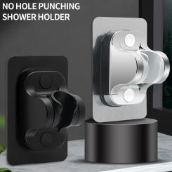 Handheld Shower Head Holder Shower Fixed Base Sprayer Showerhead Bracket Self-Adhesive Adjustable Wall Mount Bathroom Accessory