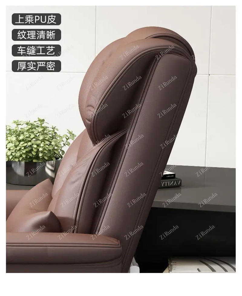 Description Picture 6 of itemL Computer Leather Seat Boss Business Office Chair Home Back Comfortable Sedentary Sofa Leisure Esports Furniture