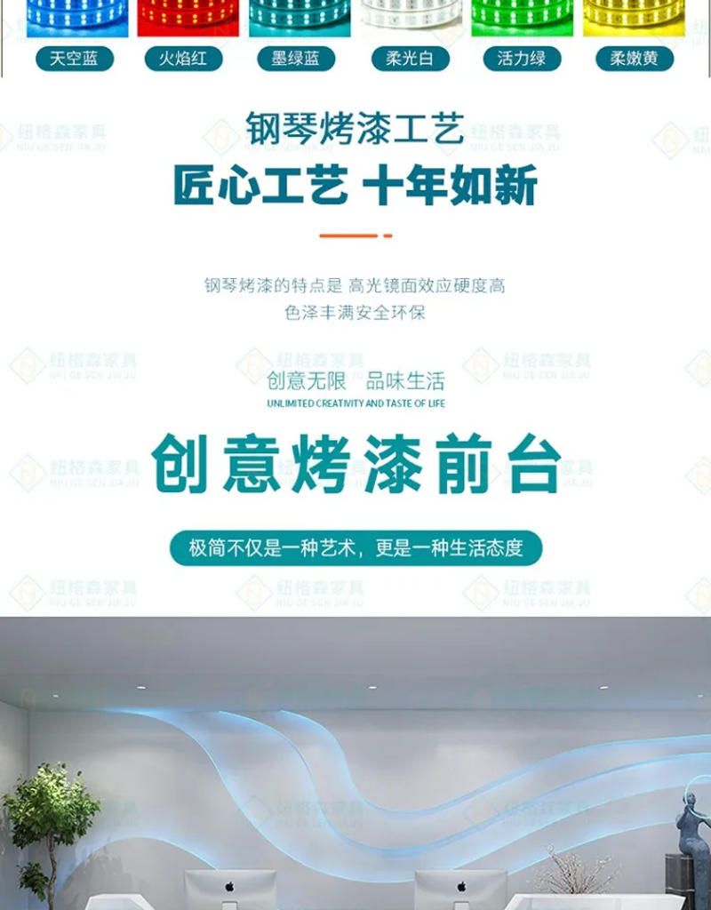 Description Picture 4 of itemChurches Standing Reception Desks Drawer Beauty Console Reception Desks Information comptoir caisse Office Furniture WJ25XP