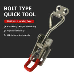 Adjustable Cabinet Boxes Lever Handle Lock Hasp Toggle Catch Toggle Clamp for Sliding Door Furniture Hardware