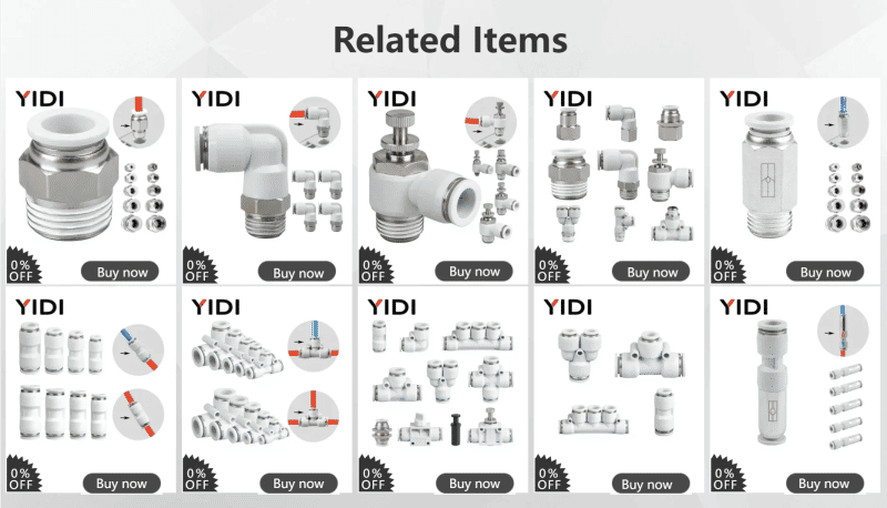 Description Picture 2 of item5/10 pcs PB Pneumatic Branch TEE 4mm 6mm 8mm 10mm 12mm Air Hose Fittings Male Thread Quick Pipe Connector 4 6 8 12 BSP 1/2/3/8/4