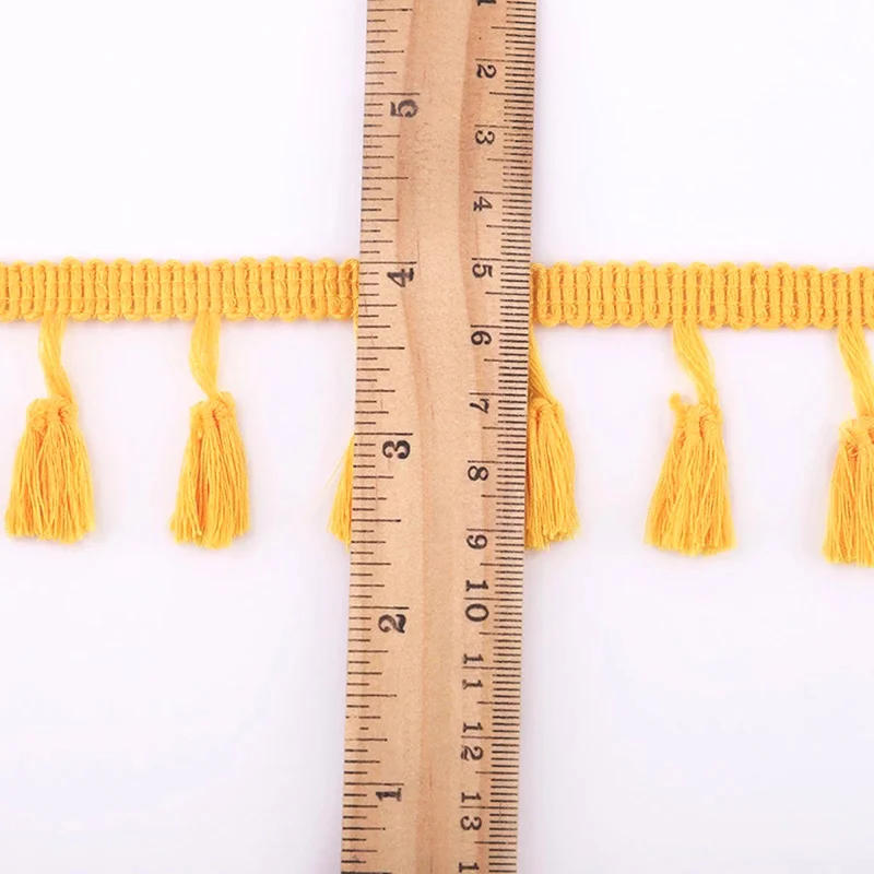 Description Picture 2 of item10 Yards Tassel Lace Ribbon DIY Handmade Craft Accessories Fringe Cotton Lace Trim Ribbon Sewing Dress Garment Curtain Wholesale