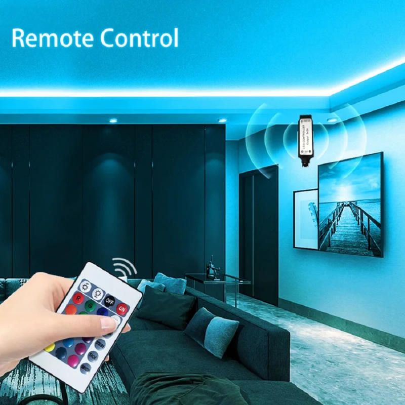 Description Picture 6 of item5V USB LED Strip Lights RGB 5050 Bluetooth Flexible Lamp Tape Luces 44K Led Lights for Room Decor Christmas Lights TV Backlight