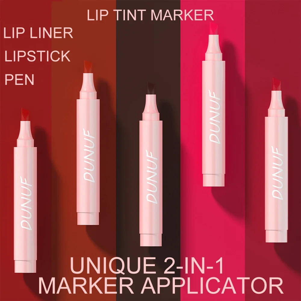 Description Picture 2 of item5 Colors Waterproof Nourishing Smooth Lipstick Pen Velvet Lipliner Lasting Not Fading Makeup Rose Red Lip Tint Lips Cosmetic
