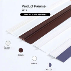 New PVC Door Seal Strip Anti Collision Soundproof Door Draft Stopper Flexible Self Adhesive Weatherstrip Door