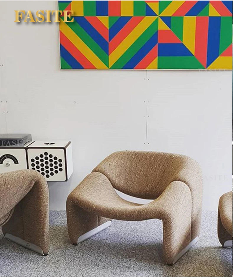 Description Picture 3 of itemSofa Living Room Sofas Chair Home Furniture Living Room Chairs Nordic Style Single Designer Light Simple Leisure Creative