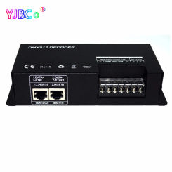 High power 3CH RGB DMX 512 Decoder 4CH RGBW LED Strip light Controller 12V 24V DC DMX to PWM LED Modules Engineering DMX Dimmer