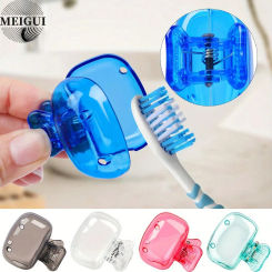 1 piece portable plastic clip travel toothbrush head protective cover dustproof head cover suitable for family travel