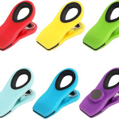 6pcs Bag Clips with Magnet- Food Clips, Chip Clips, Bag Clips for Food Storage with Air Tight Seal Grip, Snack Bags and Food Bag