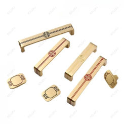 New Chinese Handle Pure Copper High-end Chinese Style Retro Drawer Kitchen Cabinet Shoe Cabinet Wine Cabinet Wardrobe Handle