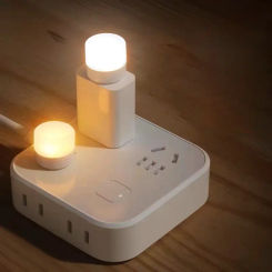 Small Book Lamps USB Night Light Mini LED Night Power Bank Charging USB Book Lights Small Round Reading Eye Protection Lamps