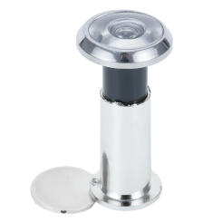 Tool Door Viewer Wide Angle Metal Housing With Threaded Tube 1pcs 220 Degree Adjustable Door Peephole For 50-75mm