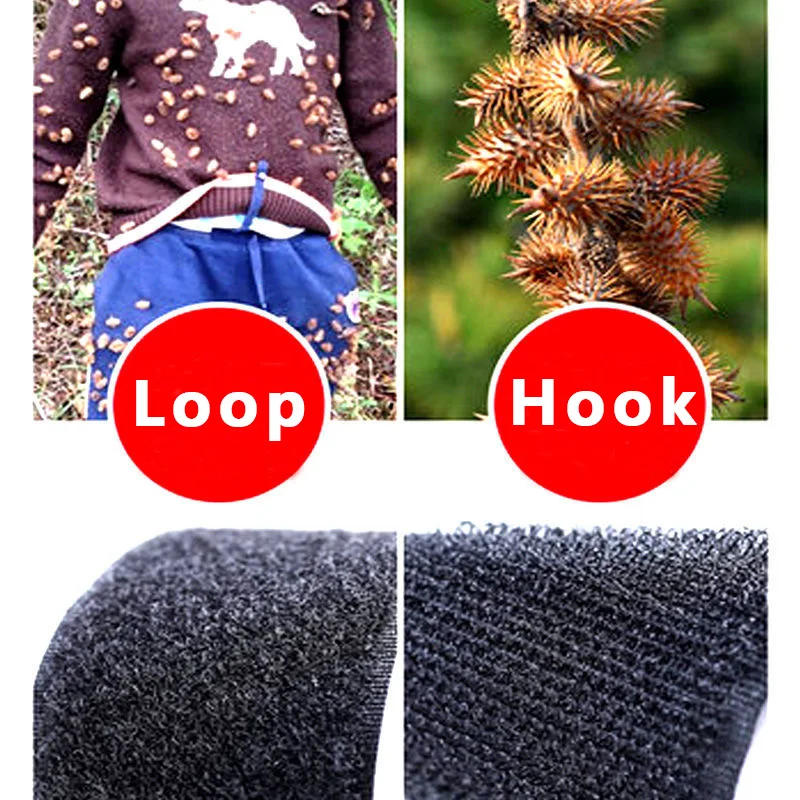 Description Picture 5 of item25meters Strong Self Adhesive Hook and Loop Fastener Tape Nylon Sticker Reusable welcro Strap for DIY Craft Accessories 20-50mm