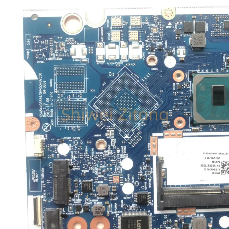 Description Picture 4 of itemNM-D031 For Lenovo ideapad 3-15IIL05 Laptop Motherboard with CPU I3 1005G1 I5 1035G1 I7 1065G7 UMA RAM 4GB DDR4 100%Test work Ok