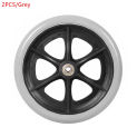 2PCS 8 Inch Diameter 8MM Wheelchair Casters Small Cart Rollers Chair Wheelchair Accessories Front Wheel Casters Replace