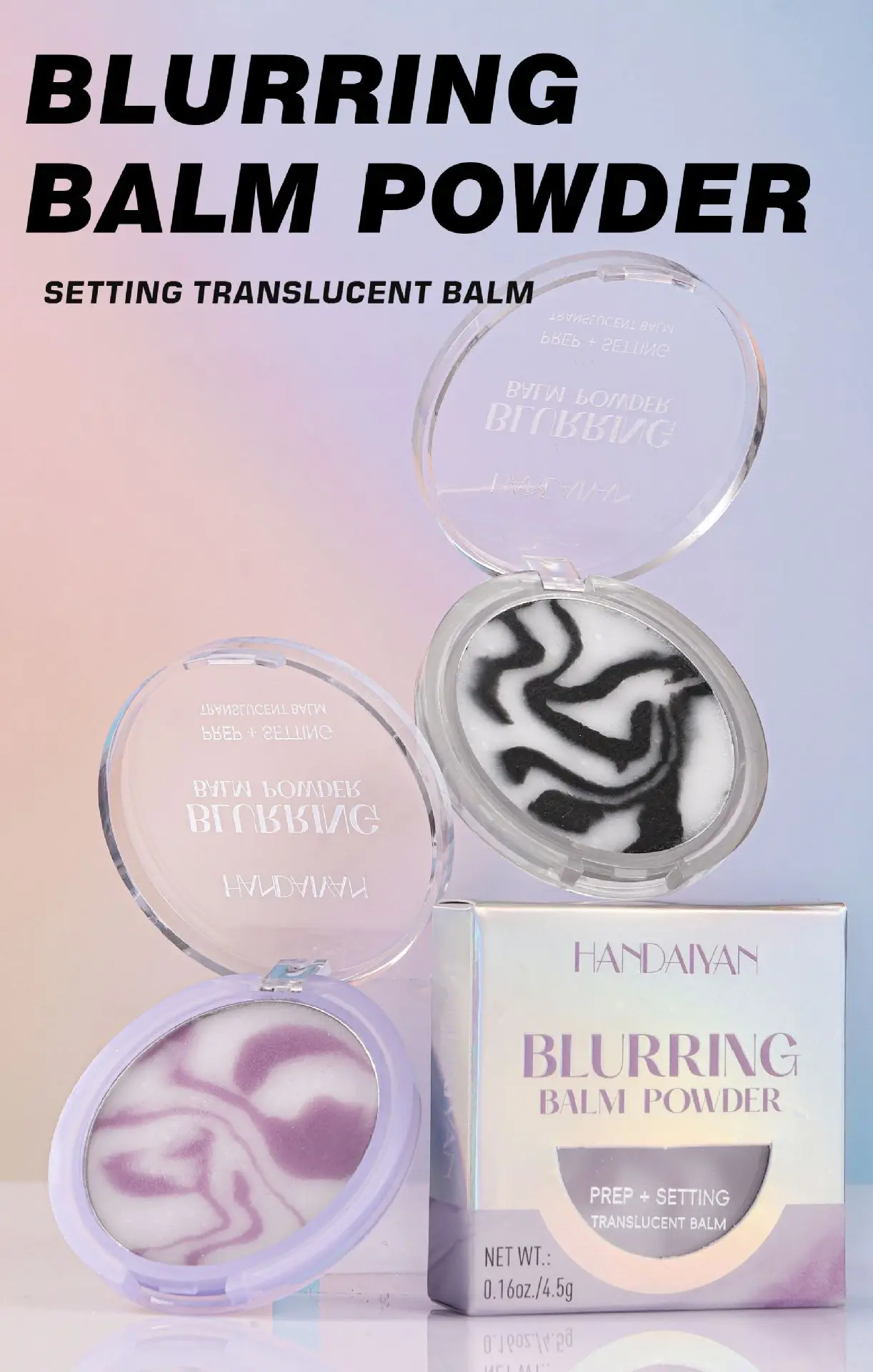 Description Picture 3 of itemHANDAIYAN Setting Powder Cream Oil Control Long Lasting Sweat Proof Loose Powder For Face Makeup Translucent Finishing
