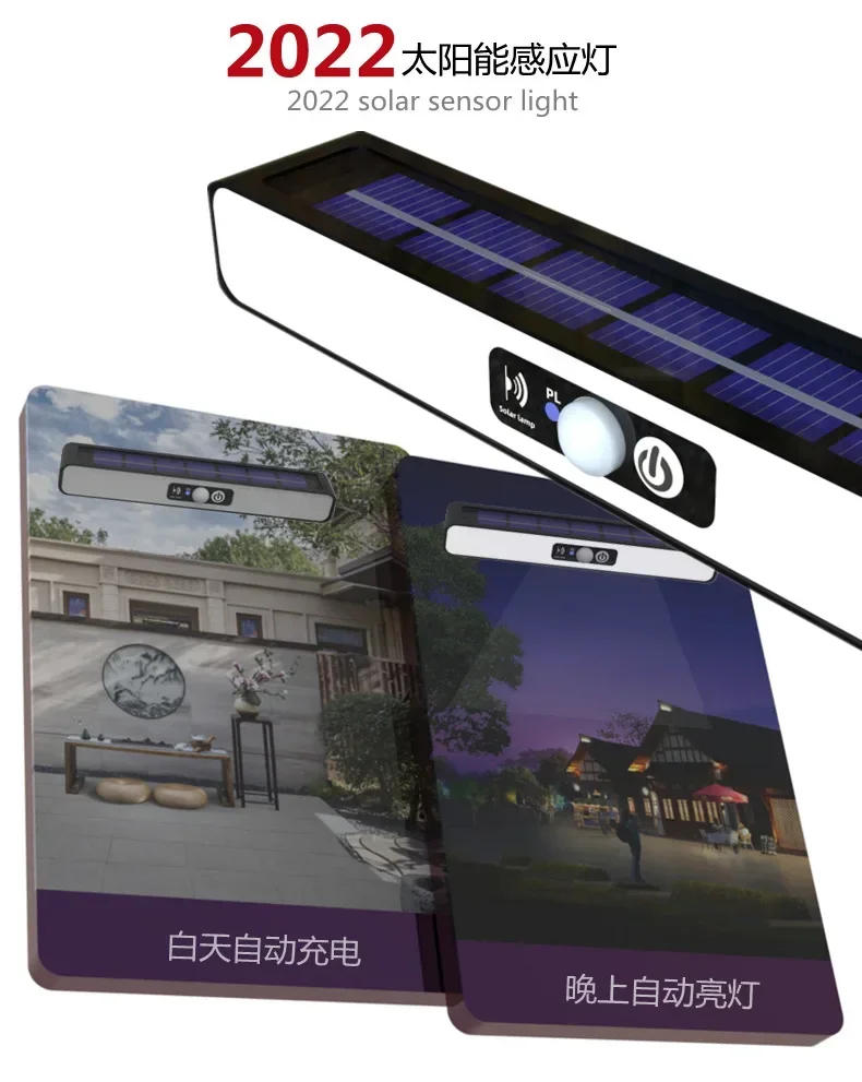 Description Picture 2 of itemSolar Landscape Waterproof Decorative Light, Solar Human Body Induction Clamp Bracket, Wall Mounted Light, Home and Outdoor