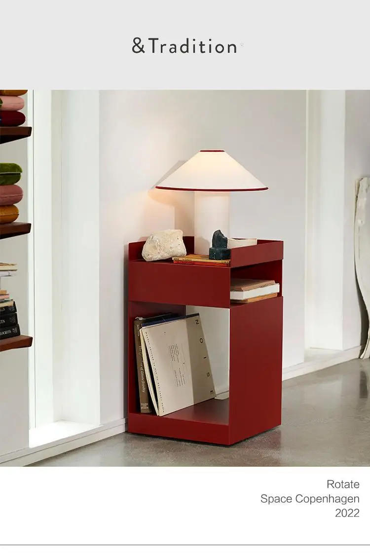 Description Picture 2 of itemNordic Simple Side Table Living Room Sofa Small Side Table Coffee Table Bedroom Iron Bedside Tables Movable Coffee Tables