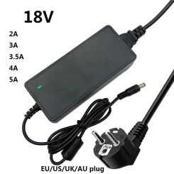 AC/DC Adapters 18V 4A 5A Power Supply 18 Volt Universal Power Adapter 18 V Conveter Transformer 2A 3A Adaptor Switching 5.5mm