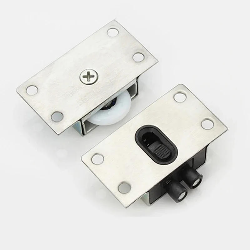 Description Picture 3 of itemDoor Rollers Stainless Steel Sliding Door Wheel Cupboard Pulley Hanging Wardrobe Furniture Bedroom / Wardrobe Door