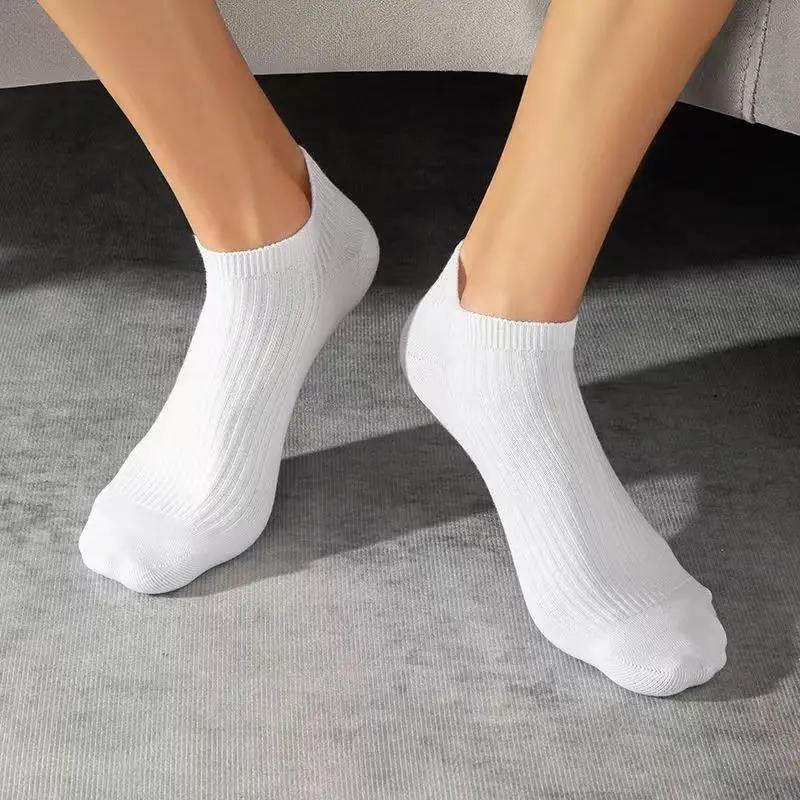 Description Picture 6 of item5 Pairs/Pack Ankle Socks Women Cotton Invisible Sweat-absorbing Girl Low Tube Boat Socks EU 36-42 Women Socks Calcetines De Niña