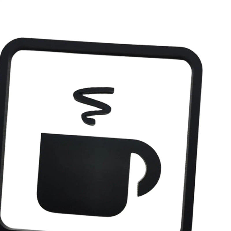 Description Picture 6 of itemDoor Sign Cafe Easy Installation Identification Sign Wall Plaque Decor Signage