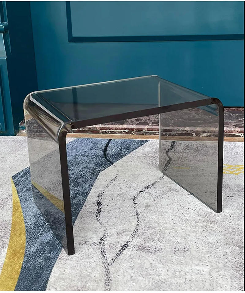 Description Picture 2 of itemINS Acrylic Mini Stool Home Living Room Sofa Side Table Balcony Coffee Table Door Shoe Stool Bedroom Nightstand
